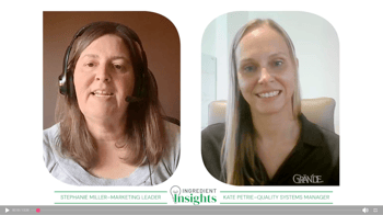 video interview with Kate Petrie about improving cream sauces